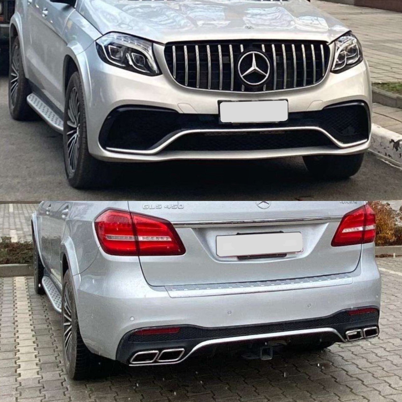 Комплект обвісу GLS63 AMG Mercedes Benz GLS X166 2015-2018