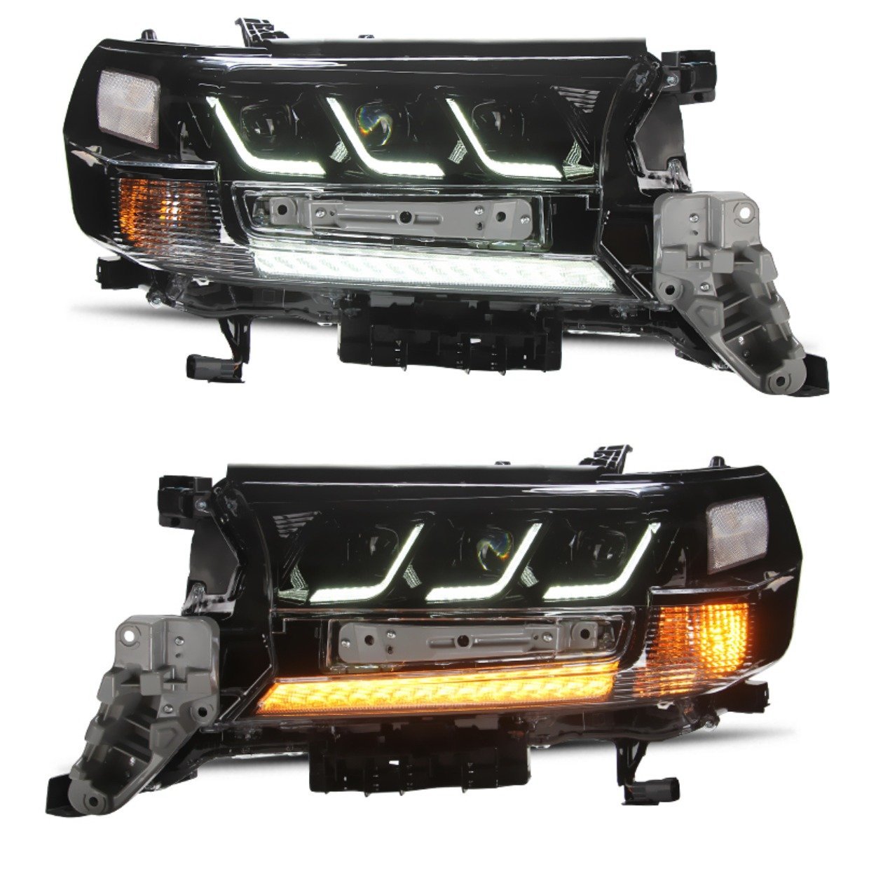 Фари FULL LED 3 лінзи Toyota Land Cruiser 200 2015-2022 (ліва+права)
