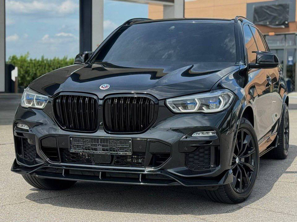 Обвіс накладка переднього бампера Paradigma BMW X5 G05 2018-2022 чорний глянець