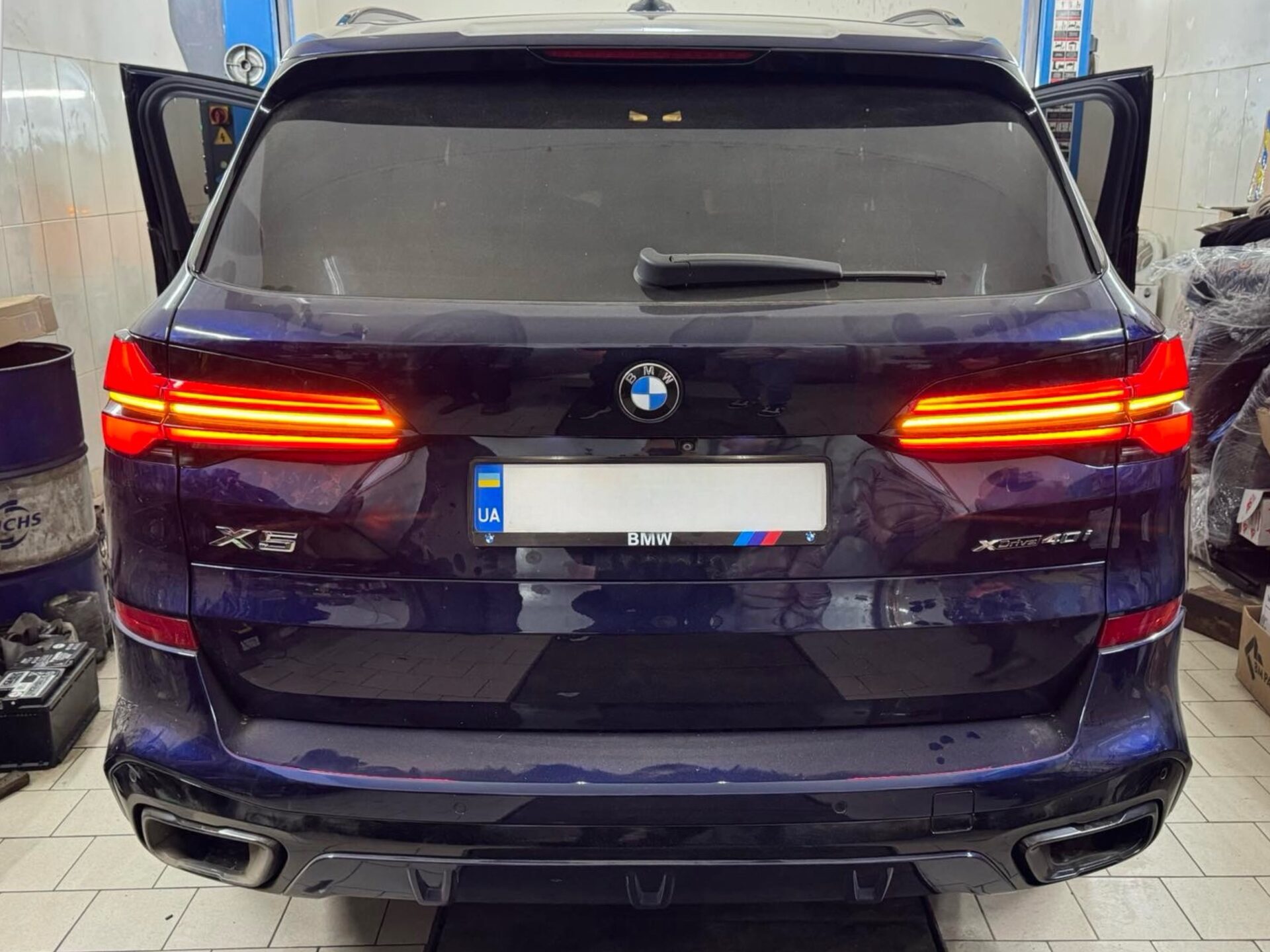 Ліхтарі стопи LCI 2023+ рестайлінг для BMW X5 G05 2018-2022 4шт З НАДПИСОМ BMW