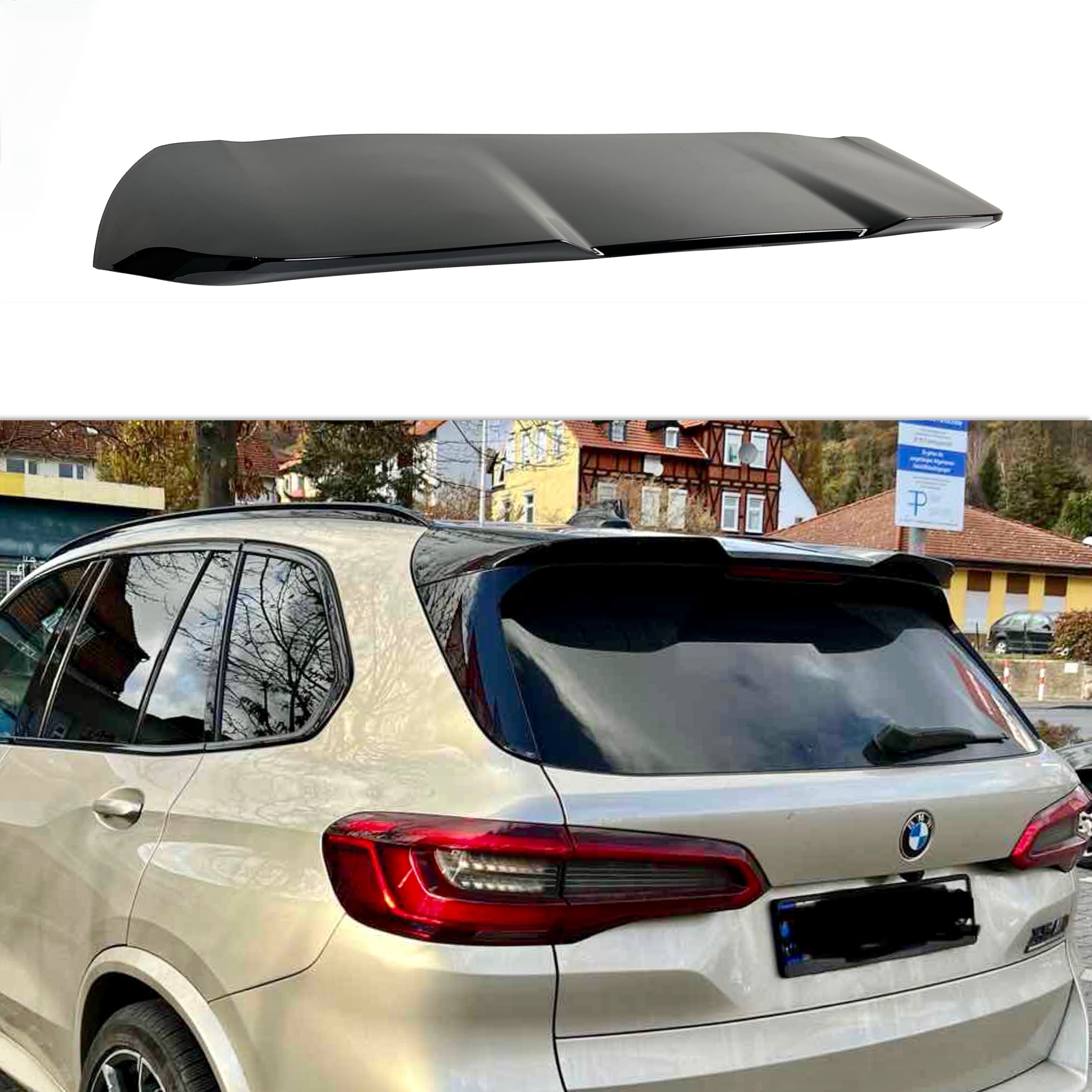 Спойлер на кришку багажника Х5M F95 стиль BMW X5 G05 2019 - чорний глянець