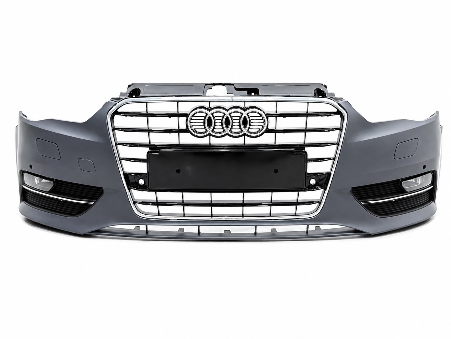 Бампер передній у зборі S-Line BLACK для Audi A3 ХЕТЧБЕК 2014-2017