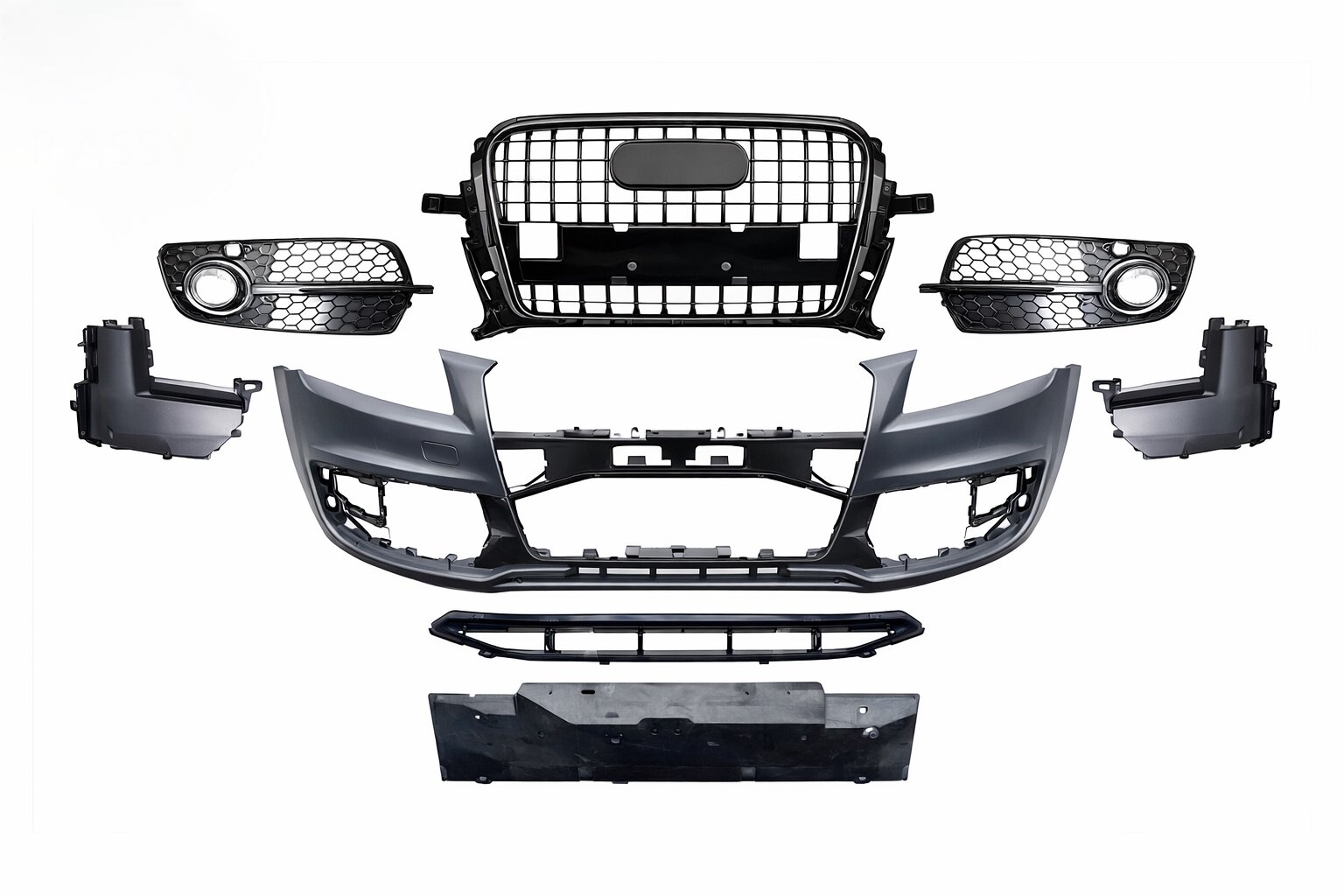 Бампер передній у зборі S-Line 2012+ CHROME для Audi Q5 2008-2016