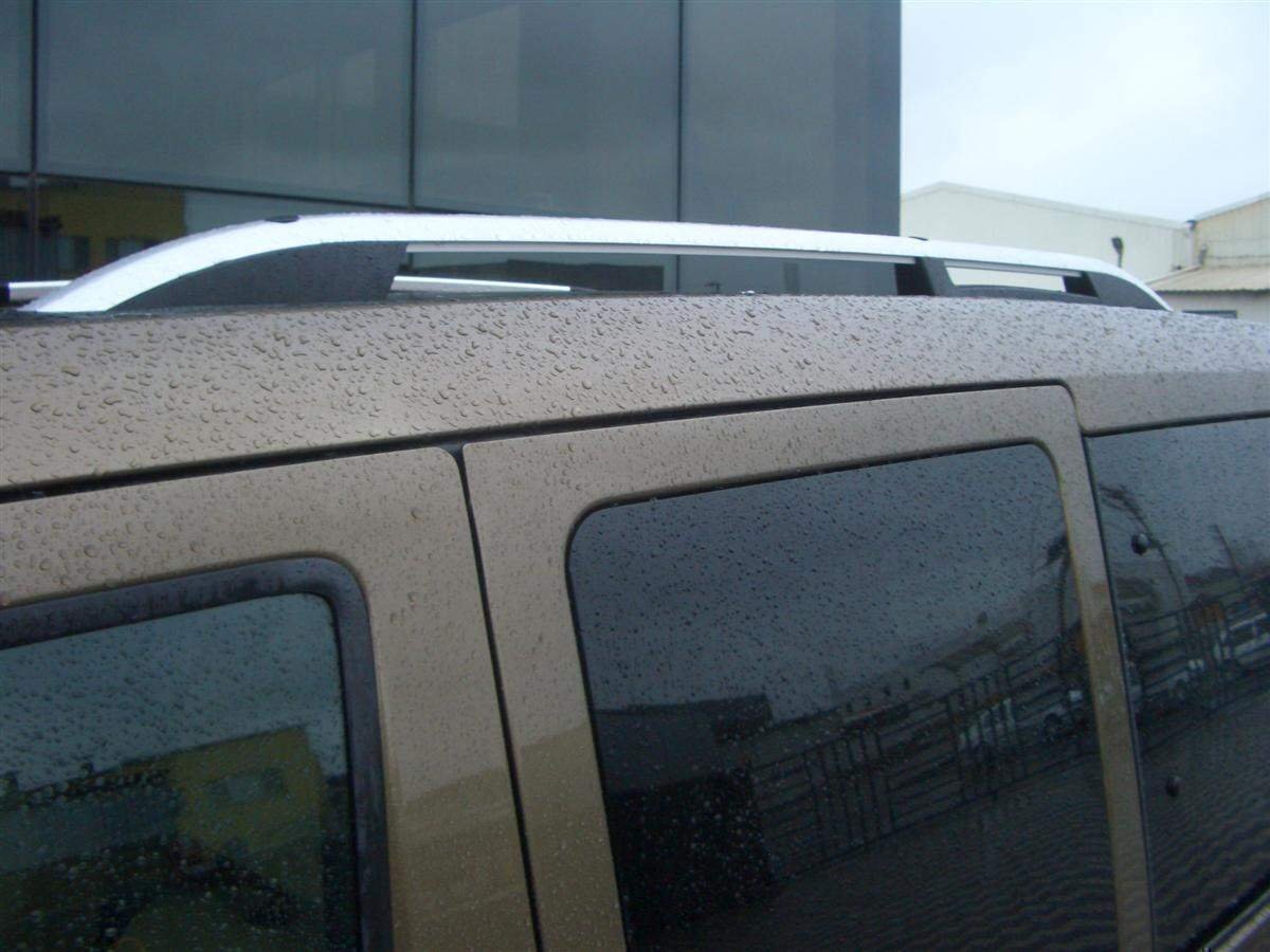 Рейлінги на дах модель CROWN Ford Transit Connect / Tourneo 2004-2015 КОРОТКА БАЗА, колір сірий мат