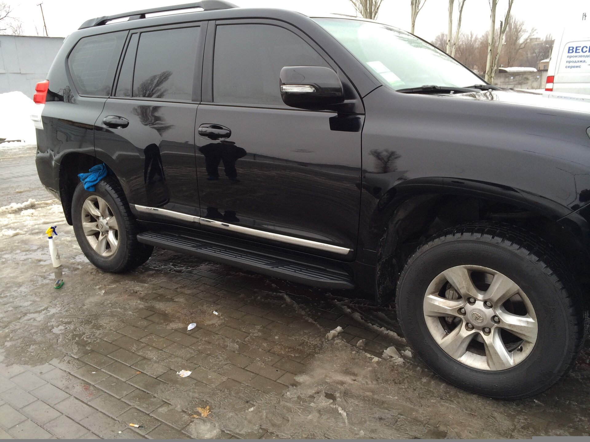 Молдінги на двері Toyota Land Cruiser Prado 150 / Lexus GX 460 колір чорний
