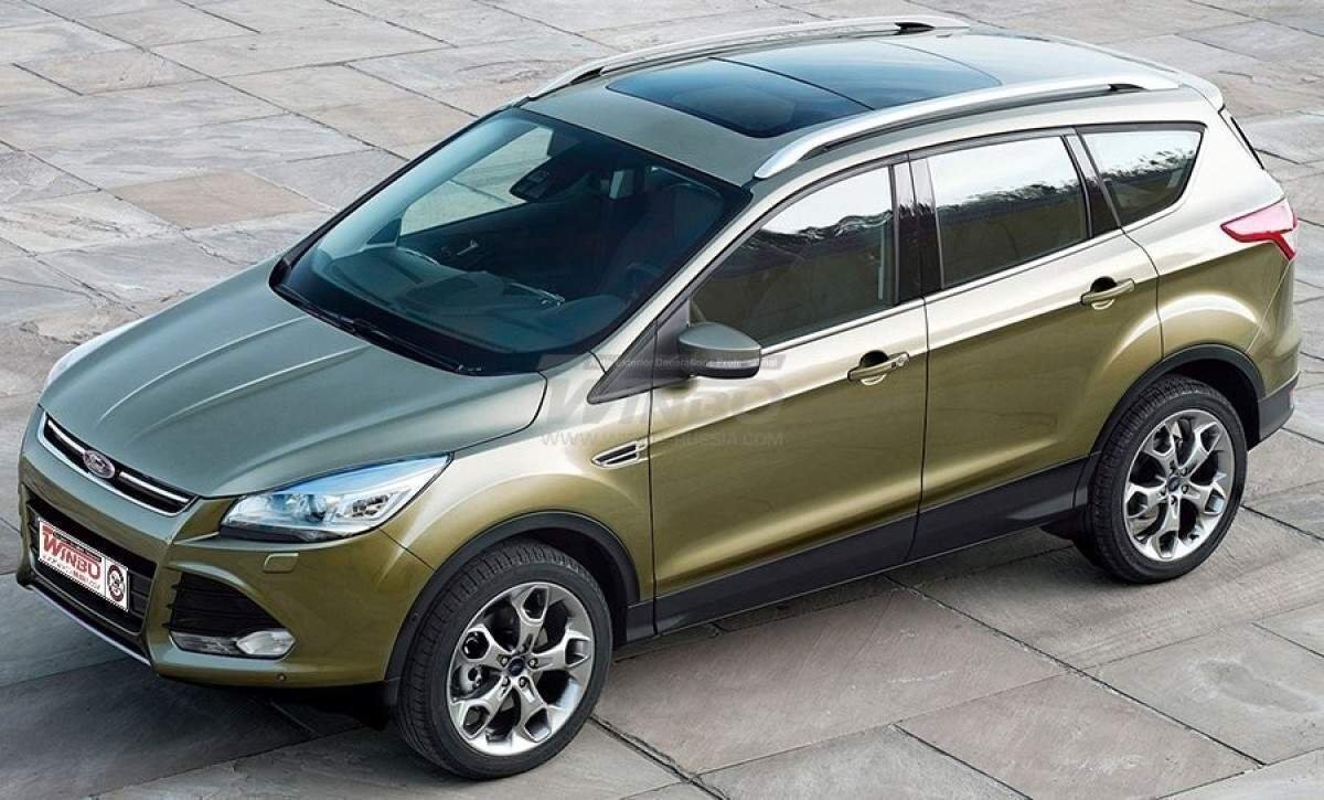Рейлінги на дах Ford Kuga / Escape 2013-2019 якість оригіналу (алюміній 2шт.)