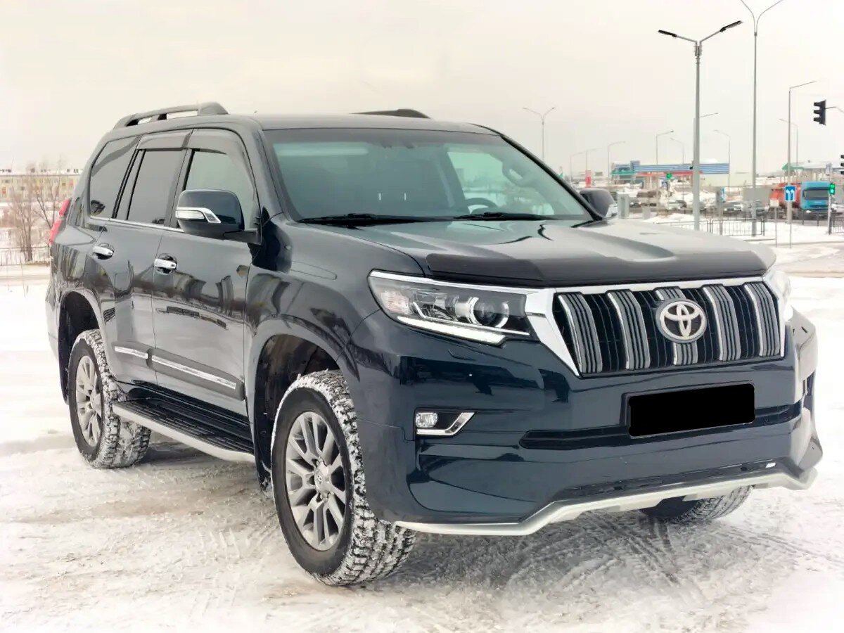 Спідниця переднього бампера OEM Toyota Land Cruiser Prado 150 2018- колір чорний 202