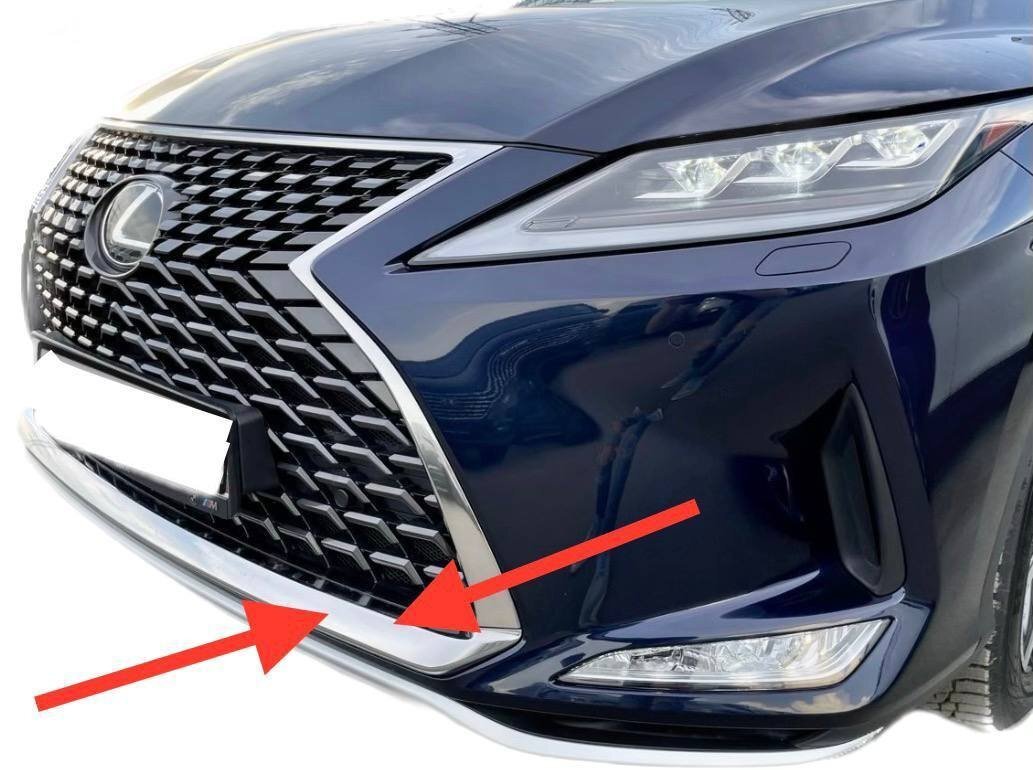 Нижня хром окантовка решітки Lexus RX 2019-2022