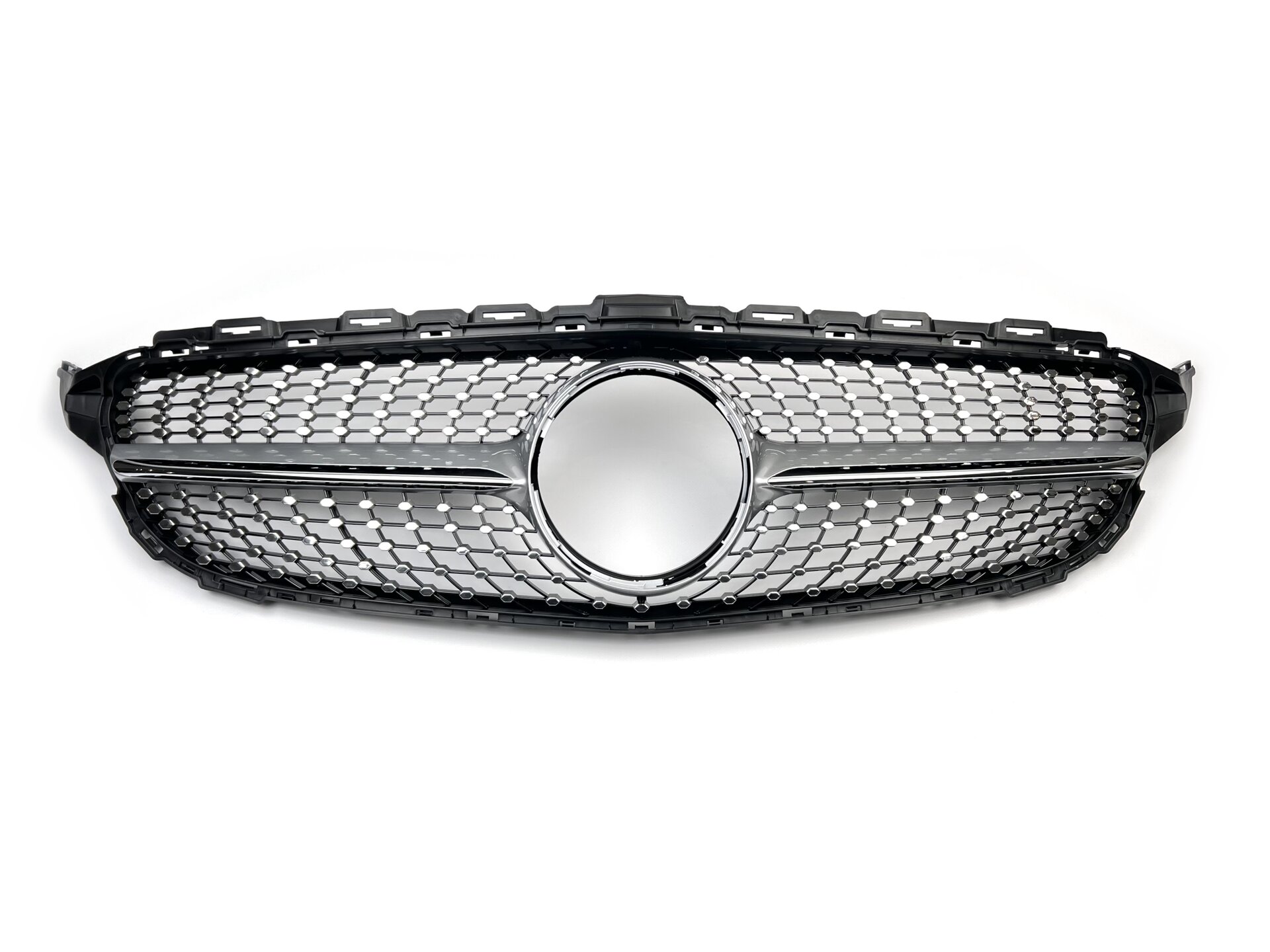Решітка радіатора Diamond Silver Mercedes C-Class W205 2014-2018