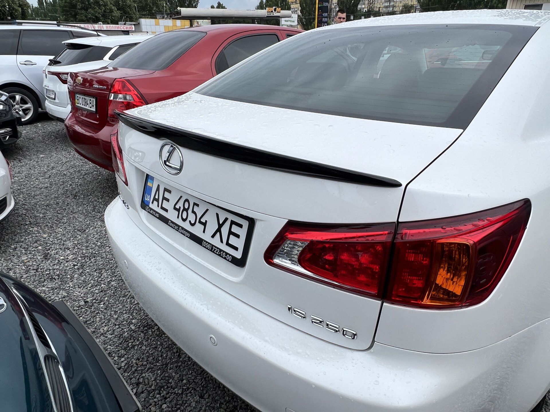 Спойлер лип багажника Lexus IS 2005-2012 ABS пластик, колір чорний глянець