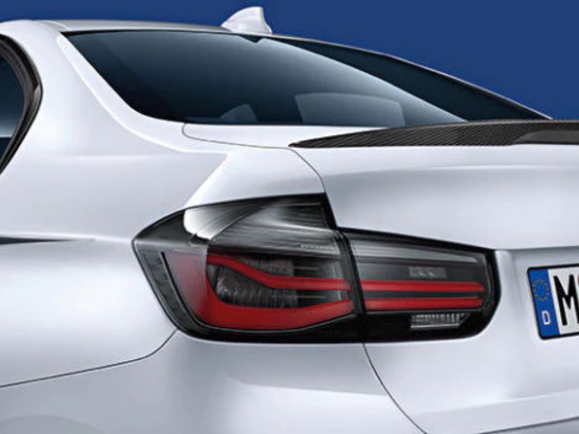 Задні LED ліхтарі BMW 3 series F30 2012-2018 димчасті, 4шт.