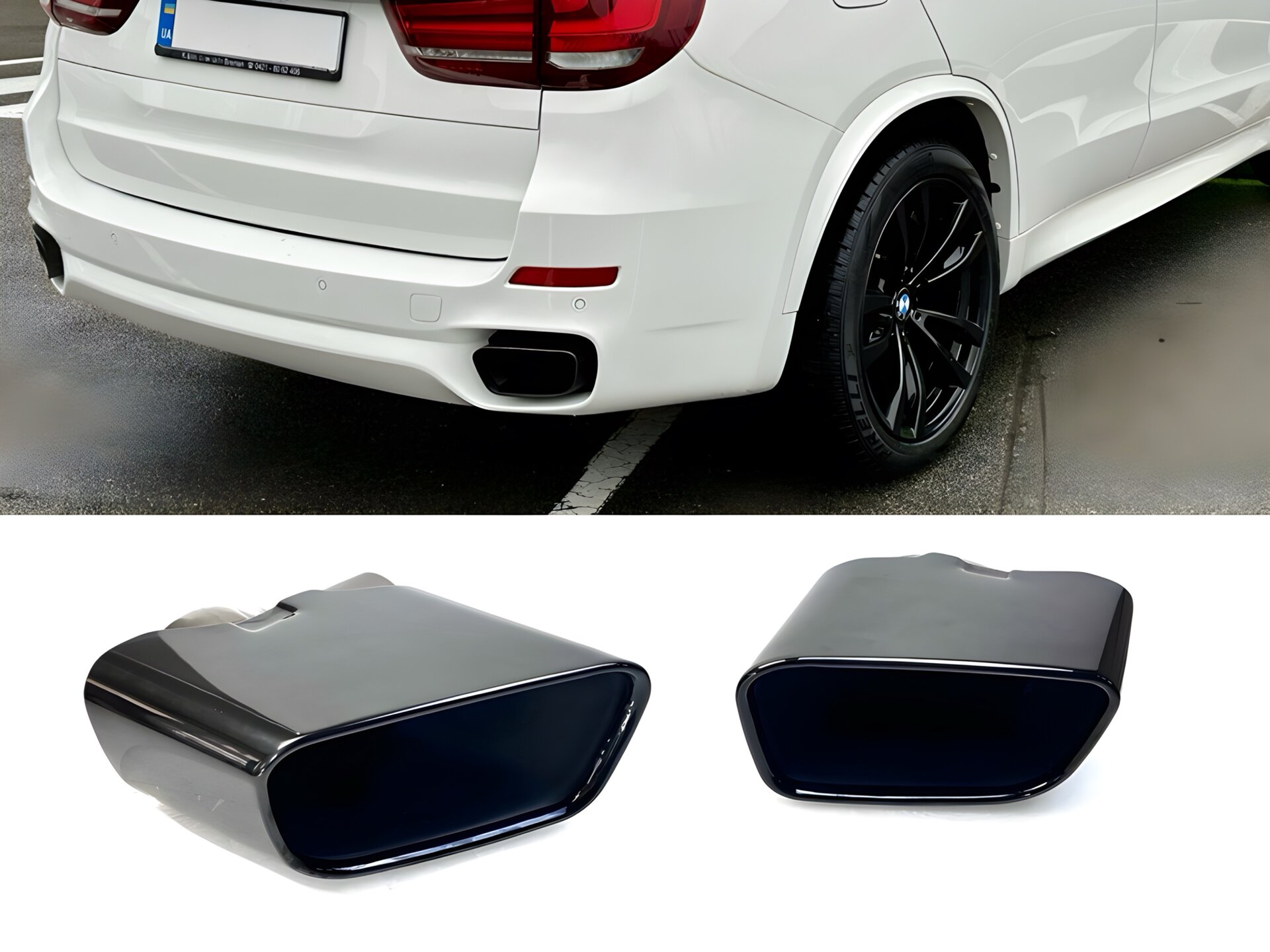 Насадки на вихлопні труби BLACK M Paket BMW X5 F15 2014-2018