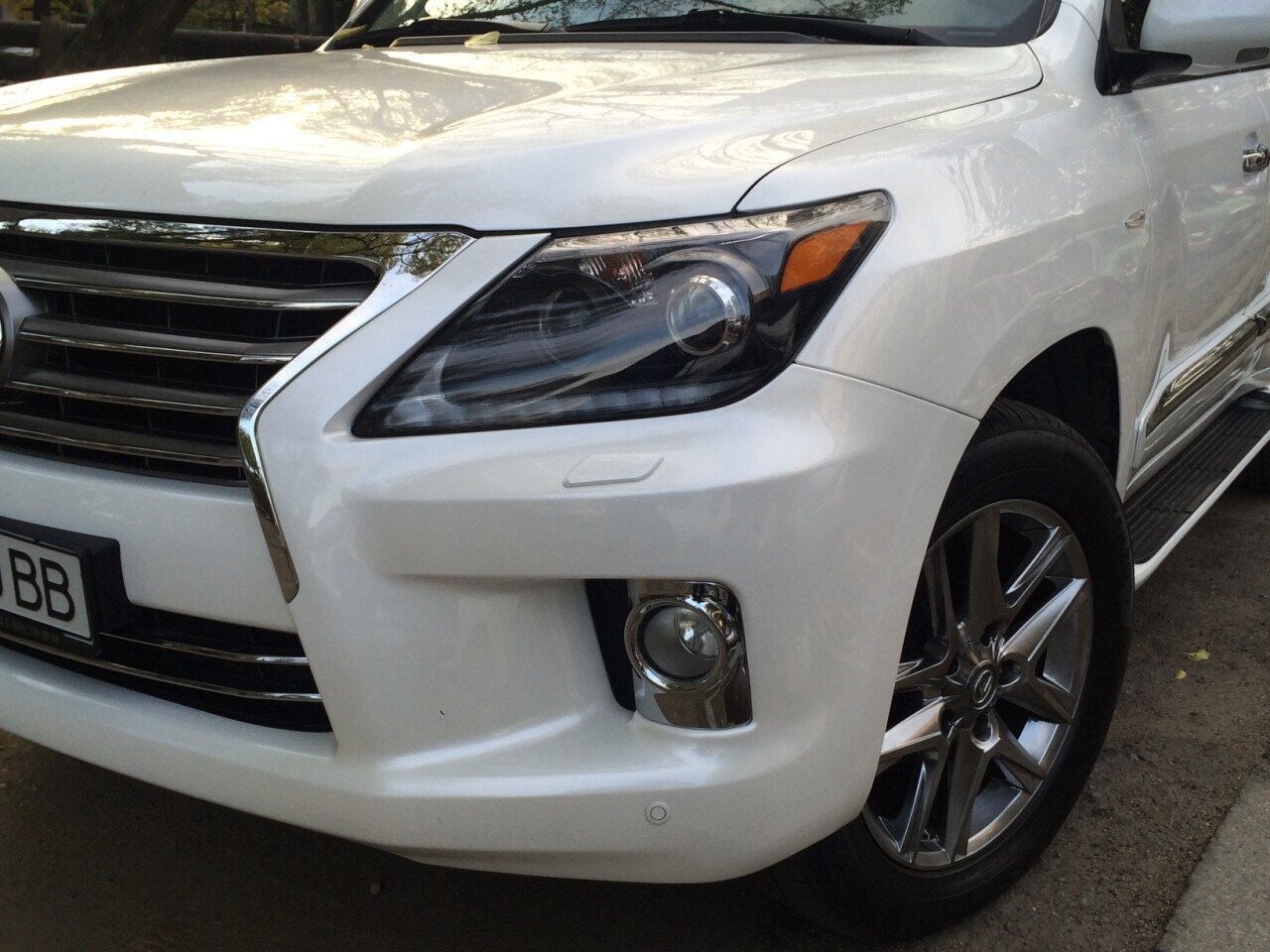 LED фари BLACK Lexus LX 570 2012-2015 2шт.