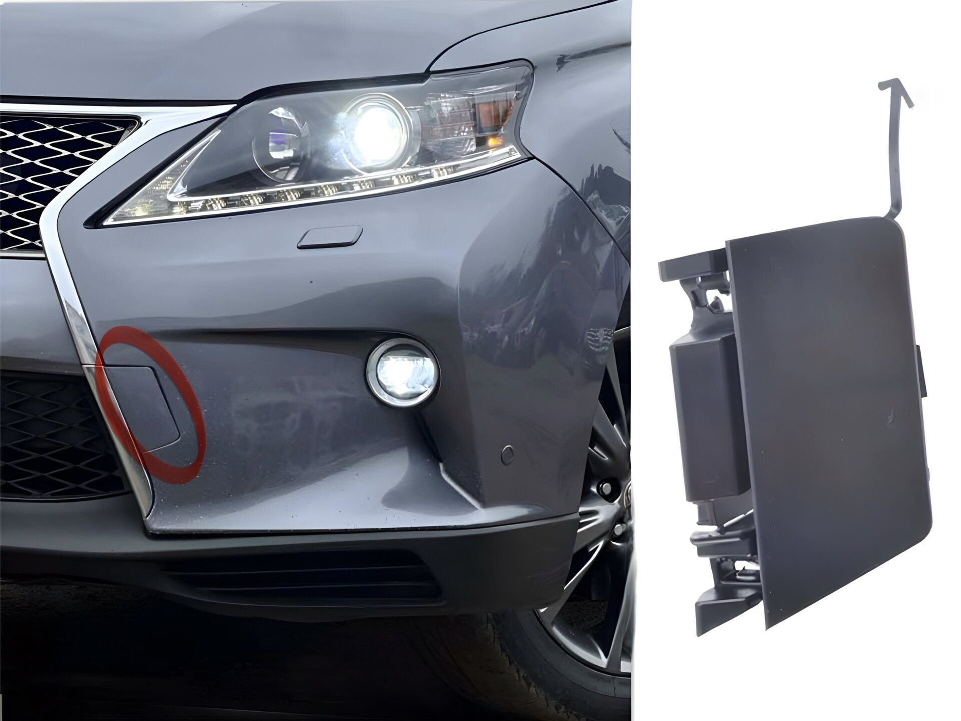 Заглушка буксира для бампера F-SPORT Lexus RX 2012-2015 ліва сторона 5212848913