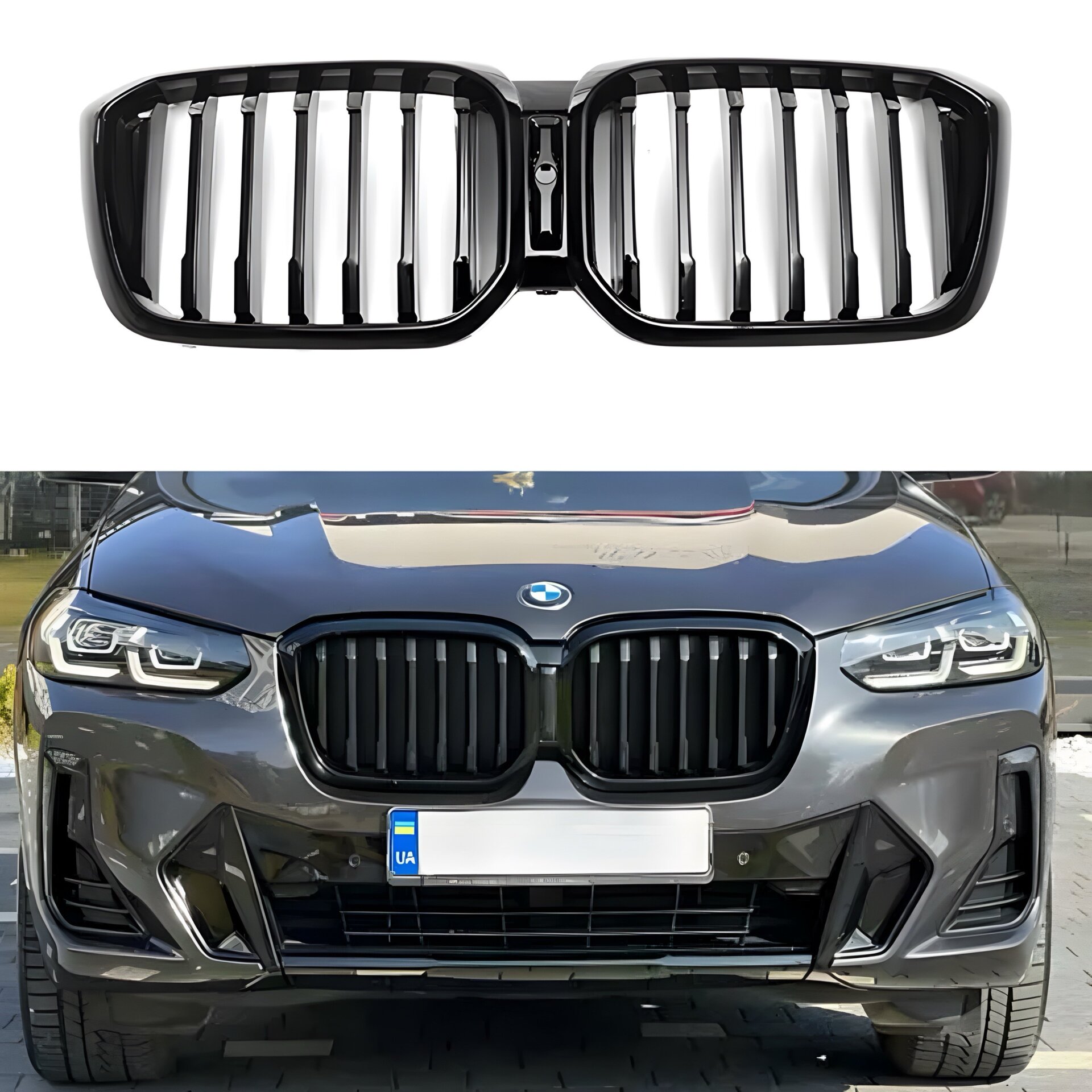 Решітка радіатора ніздрі M performance BMW X3 G01 X4 G02 2022-2024
