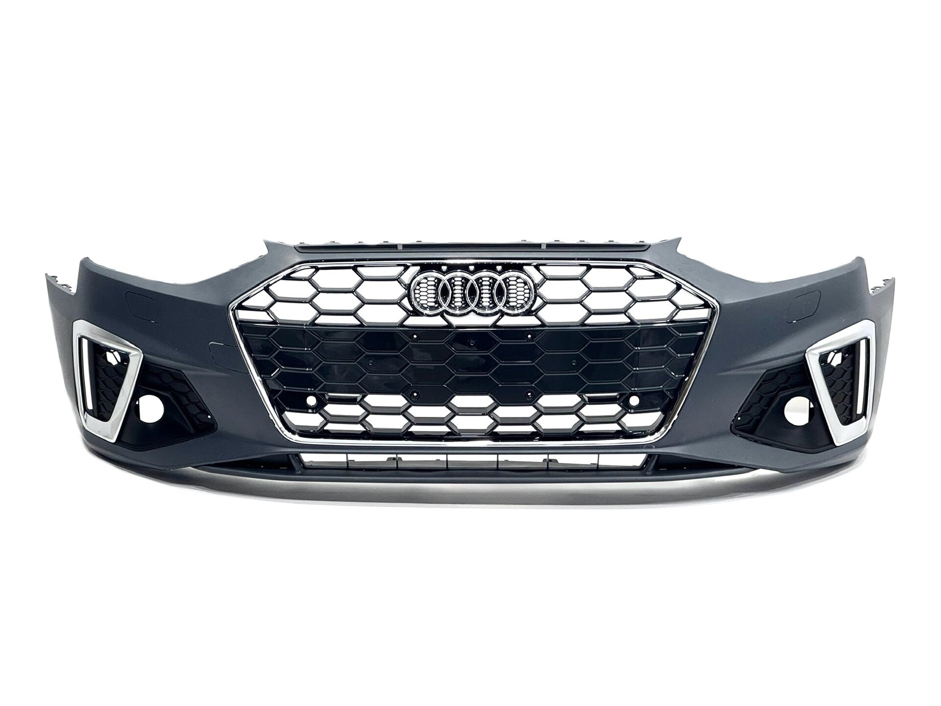 Бампер передній у зборі S-Line ХРОМ для Audi A4 B9 2020-2023