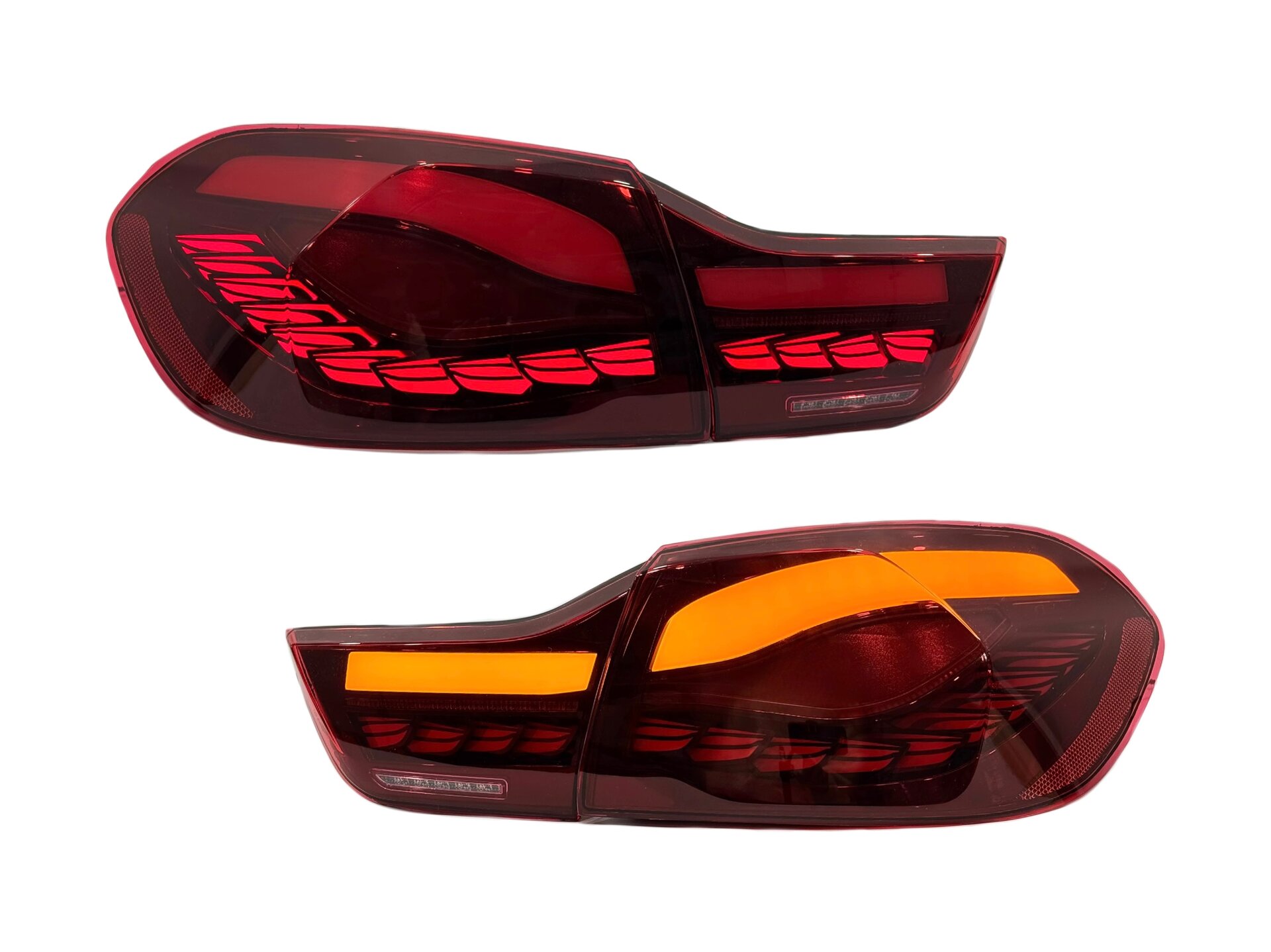 Задні LED ліхтарі стиль M4 для BMW 4 series F32 F33 F36 F82 F83 2013-2020 червоні, комплект 4шт.