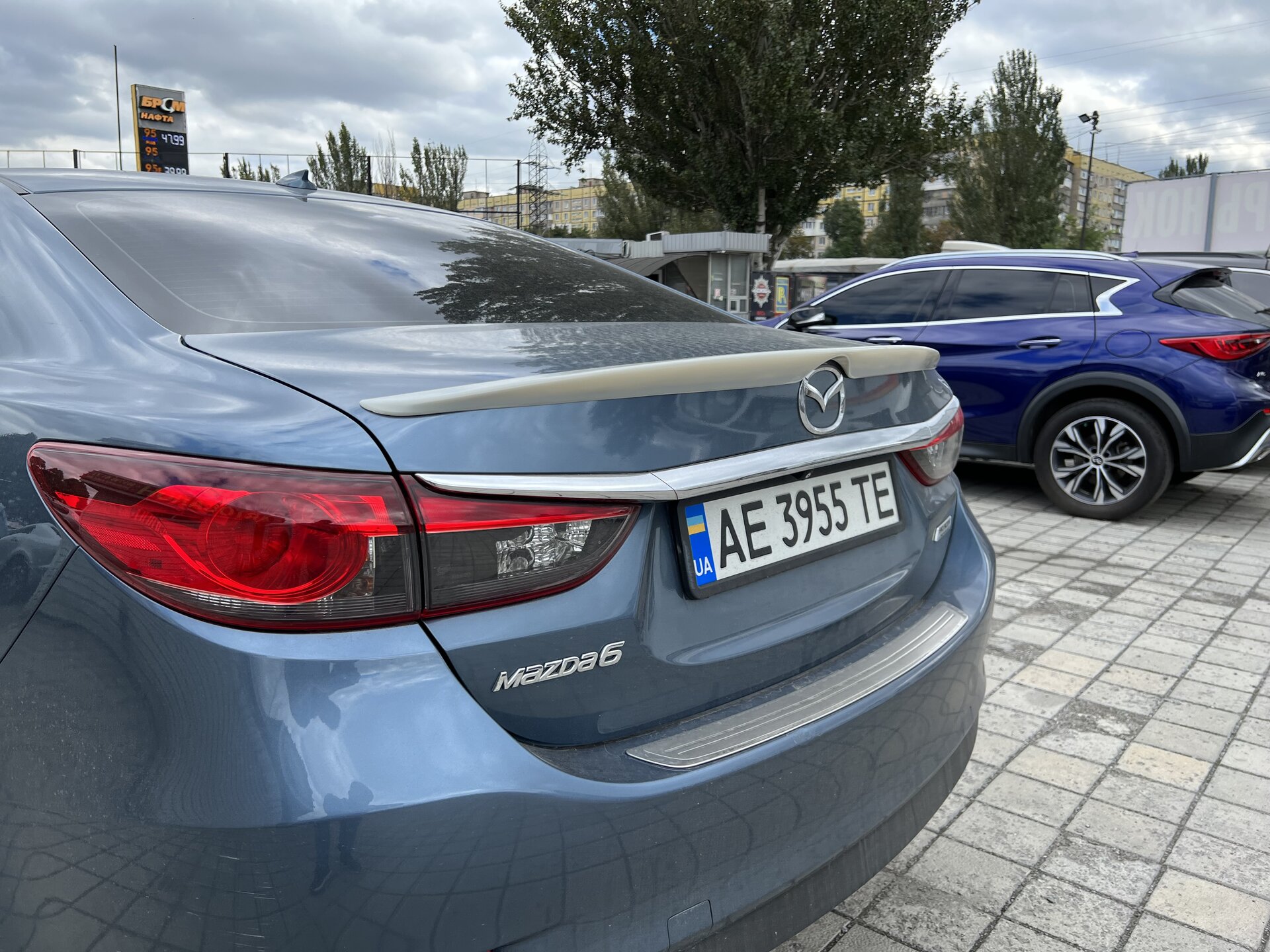 Спойлер ліп на багажник Mazda 6 2013 - ABS пластик під фарбування