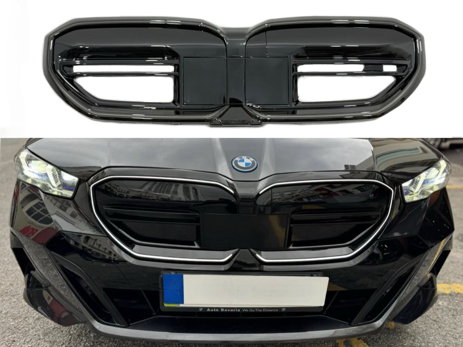 Решітка радіатора ніздрі з підсвічуванням Iconic Glow BMW 5 series G60 G90 i5 2024-