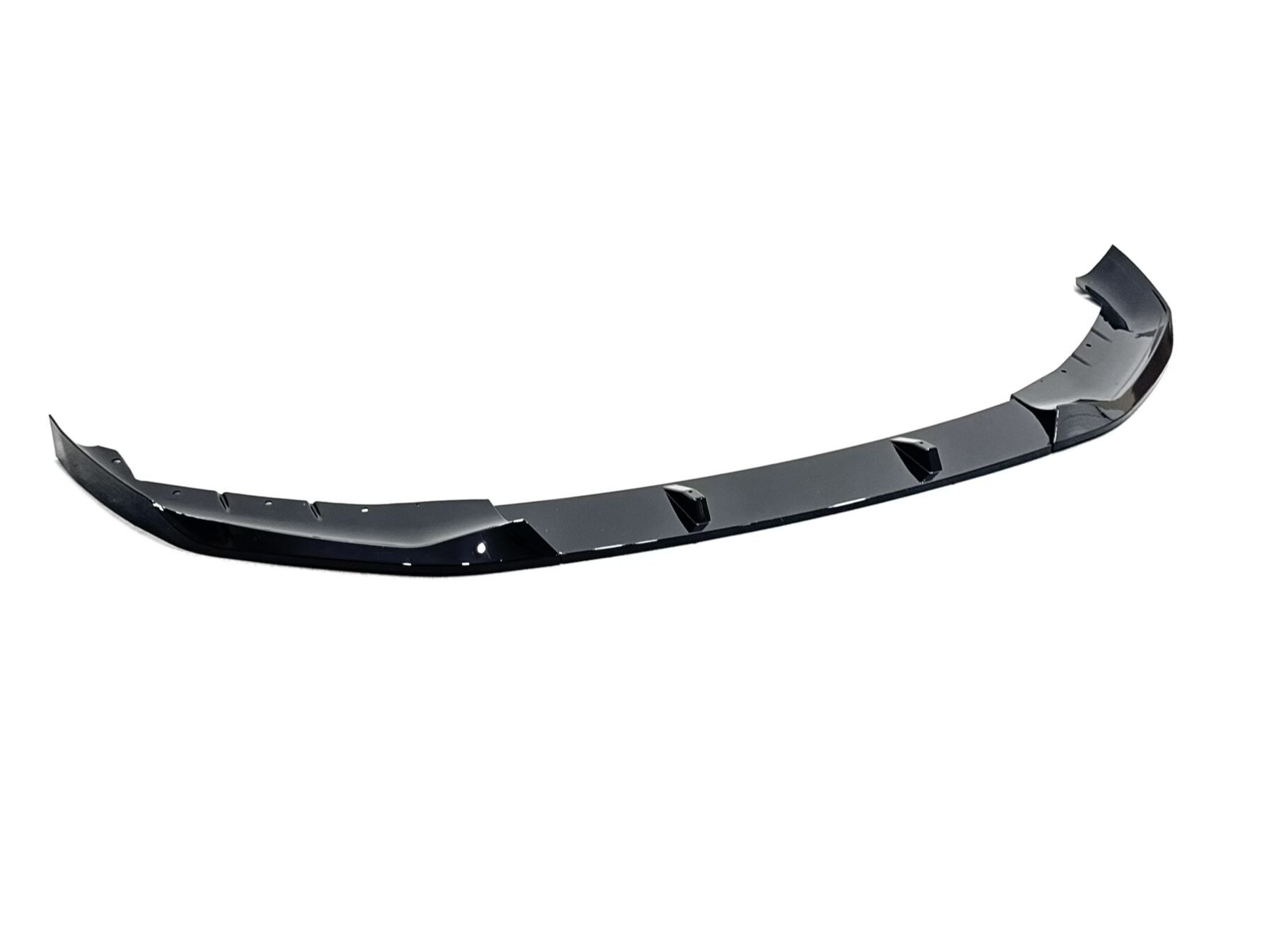 Юбка переднього бампера M Performance BMW 5 series G30 G31 2017-2020, чорний глянець