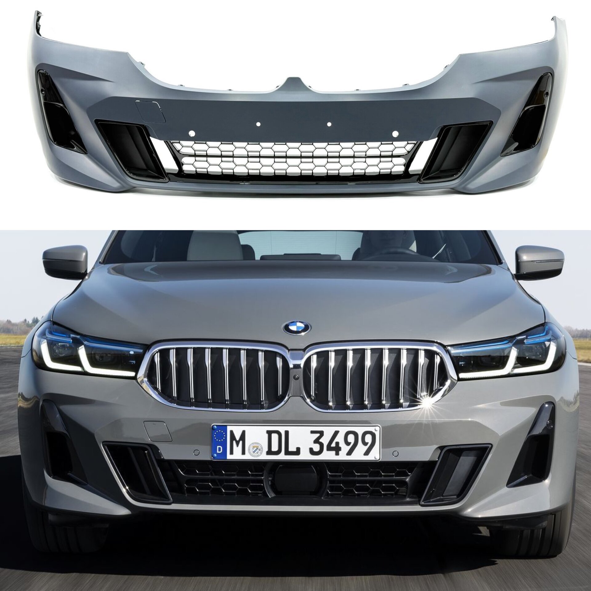 Передній бампер M Paket BMW 6 Series GT G32 LCI 2020-