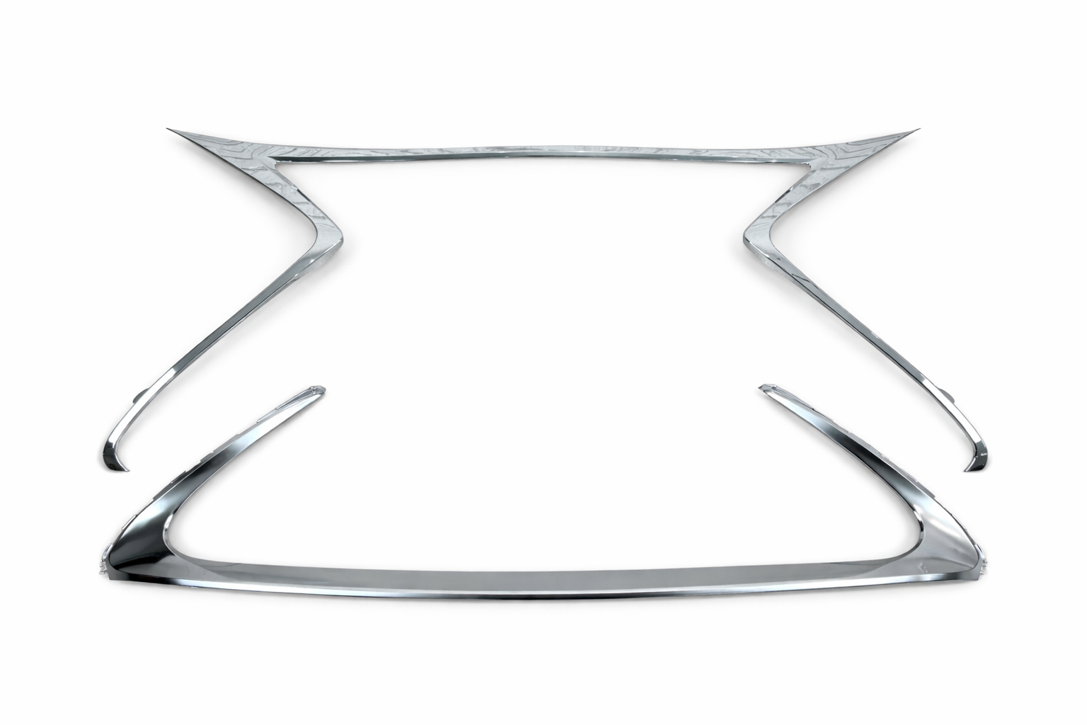 Хром окантування решітки Lexus ES 2015-2018 (верхня + нижня, 2шт)