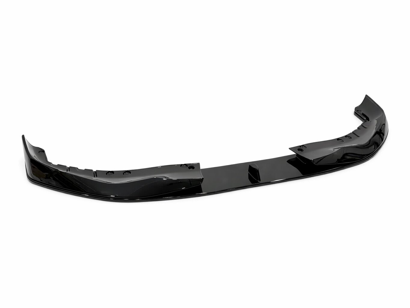Накладка переднього бампера M-Performance стиль AC Schnitzer для BMW 5 series G30 G31 2016-2020 ABS пластик, чорний глянець