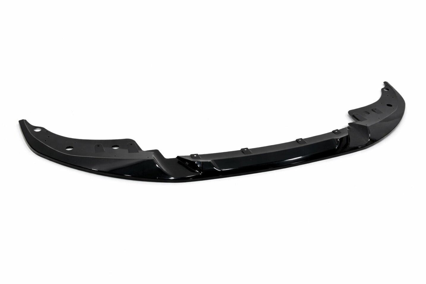 Спідниця переднього бампера BMW 4 series G22 2020+ ABS пластик, чорний глянець