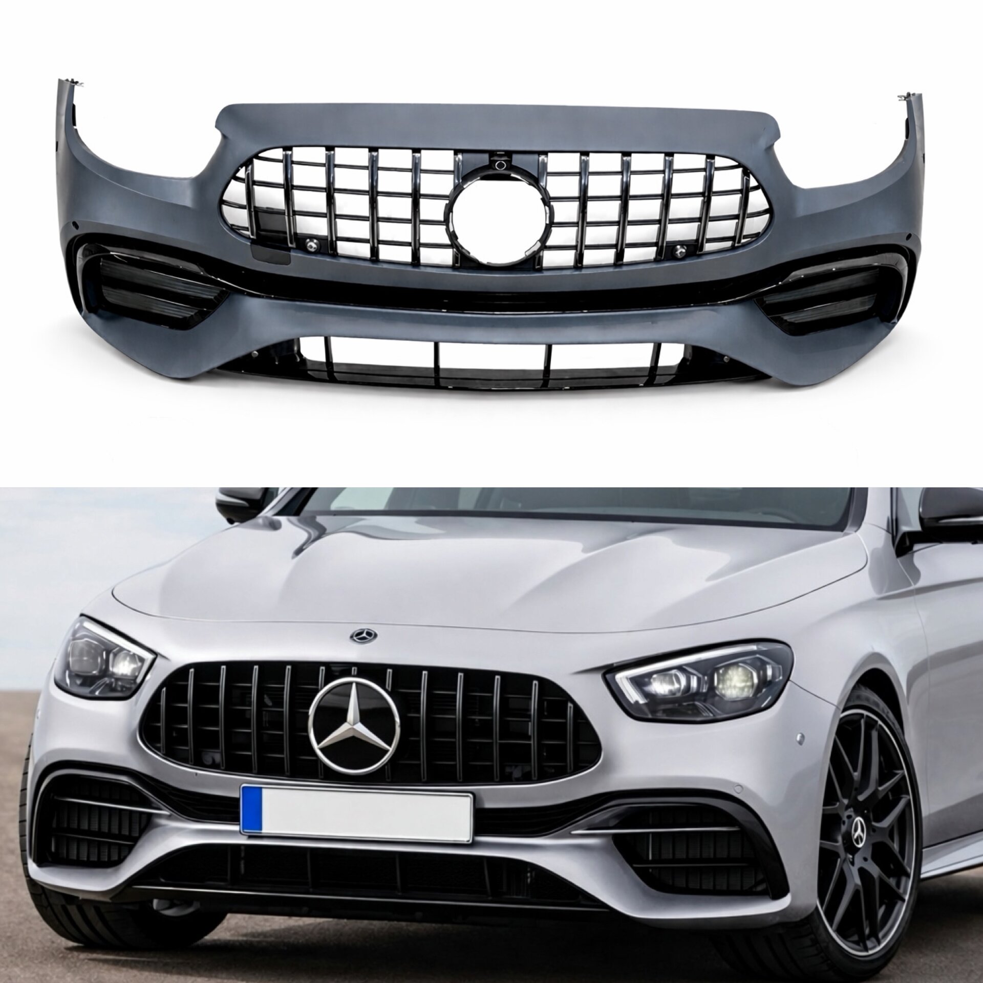 Передній бампер стиль E63 AMG для Mercedes-Benz E-class W213 2020-2023
