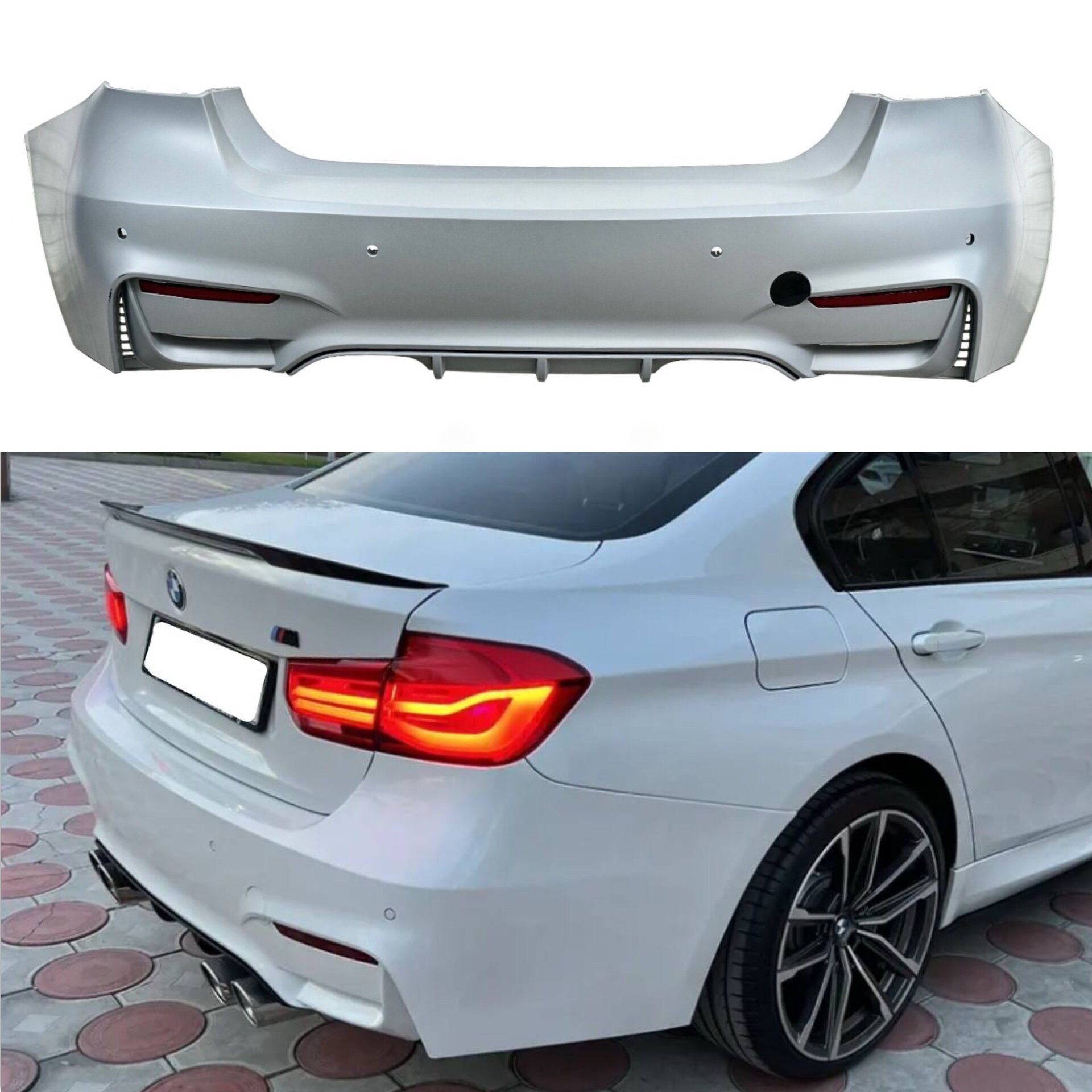 Задній бампер M3 стиль BMW 3 Series F30 2012-2018
