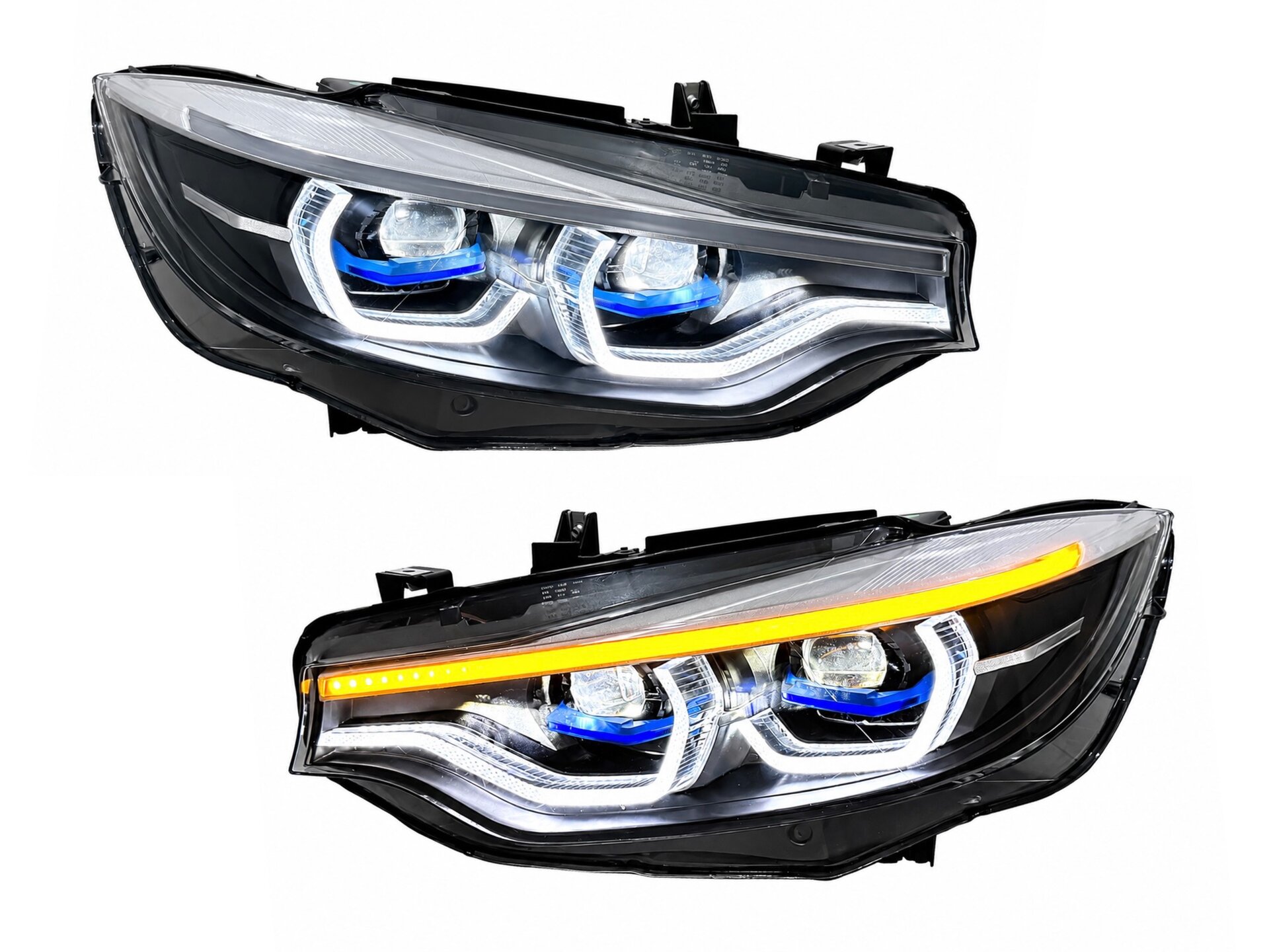 Фари в стилі LASER для BMW 4 series F32 F33 F36 F80 2016-2020 2шт. комплектні з блоками, КСЕНОН 6 PIN АПГРЕЙД У LED