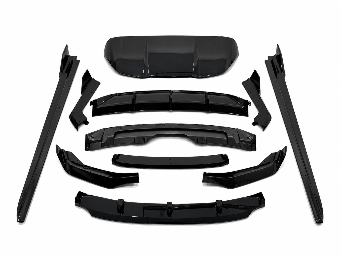 Комплект обвісу M-Performance (юбка, дифузор, леза, козирок) для BMW X5 F15 2014-2018, колір чорний глянець