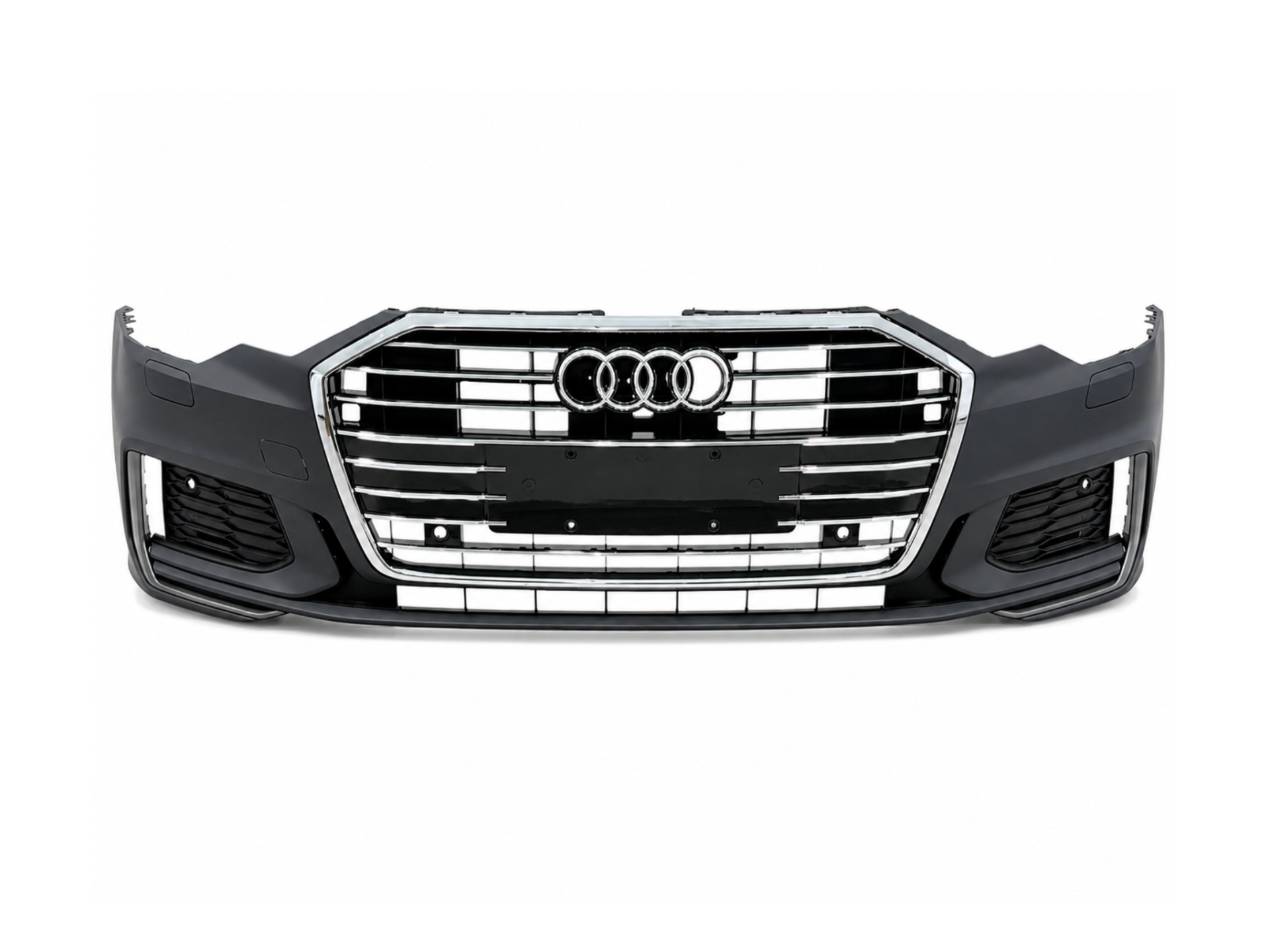 Бампер передній у зборі S-Line CHROME для Audi A6 C8 2018+