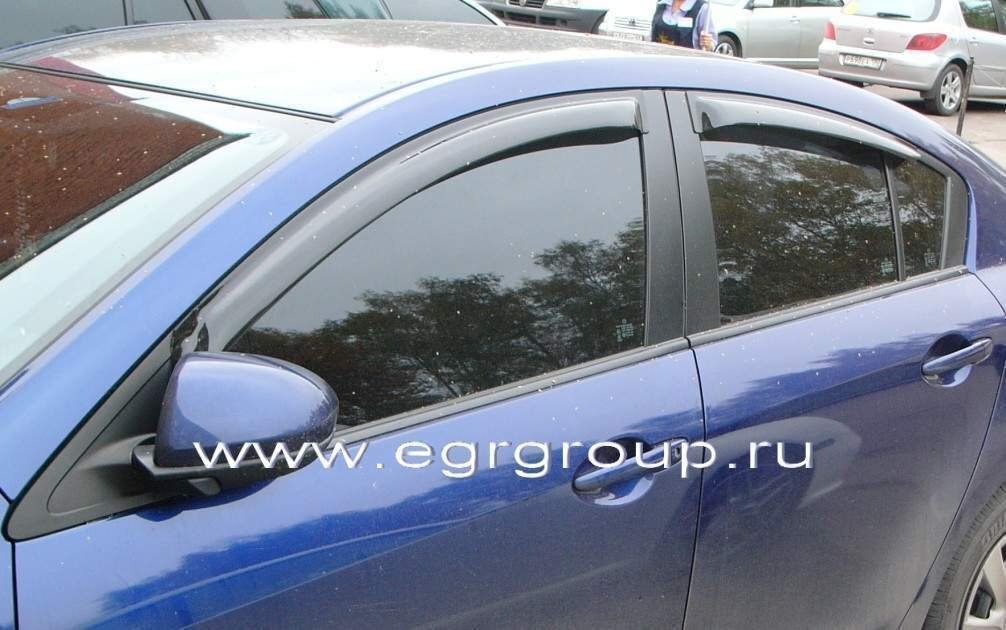 Дефлекторы окон EGR Mazda 3 Sd 2009-2013