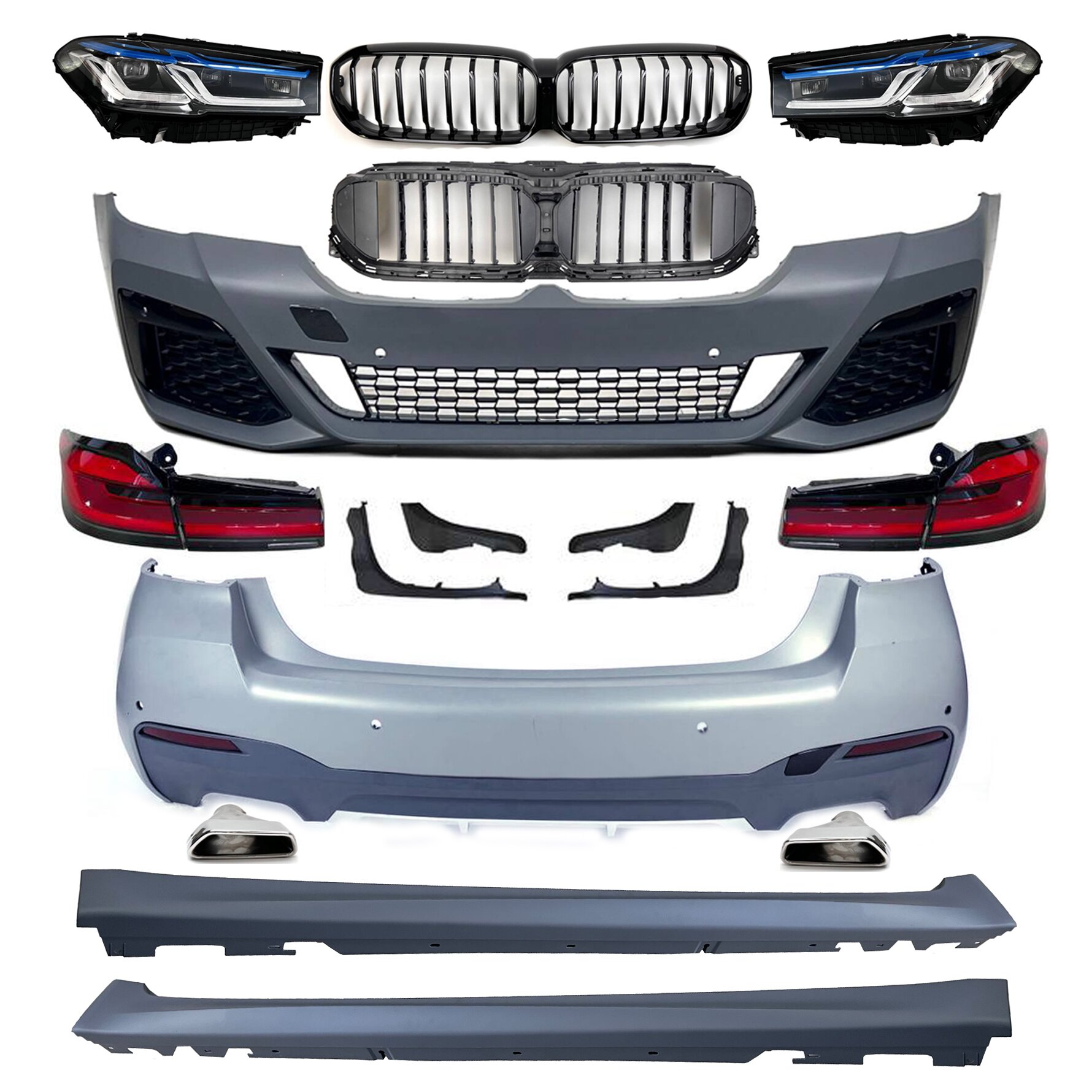 Комплект обвісу рестайлінг M paket LCI 2020+ для BMW 5 series G30 2016-2020