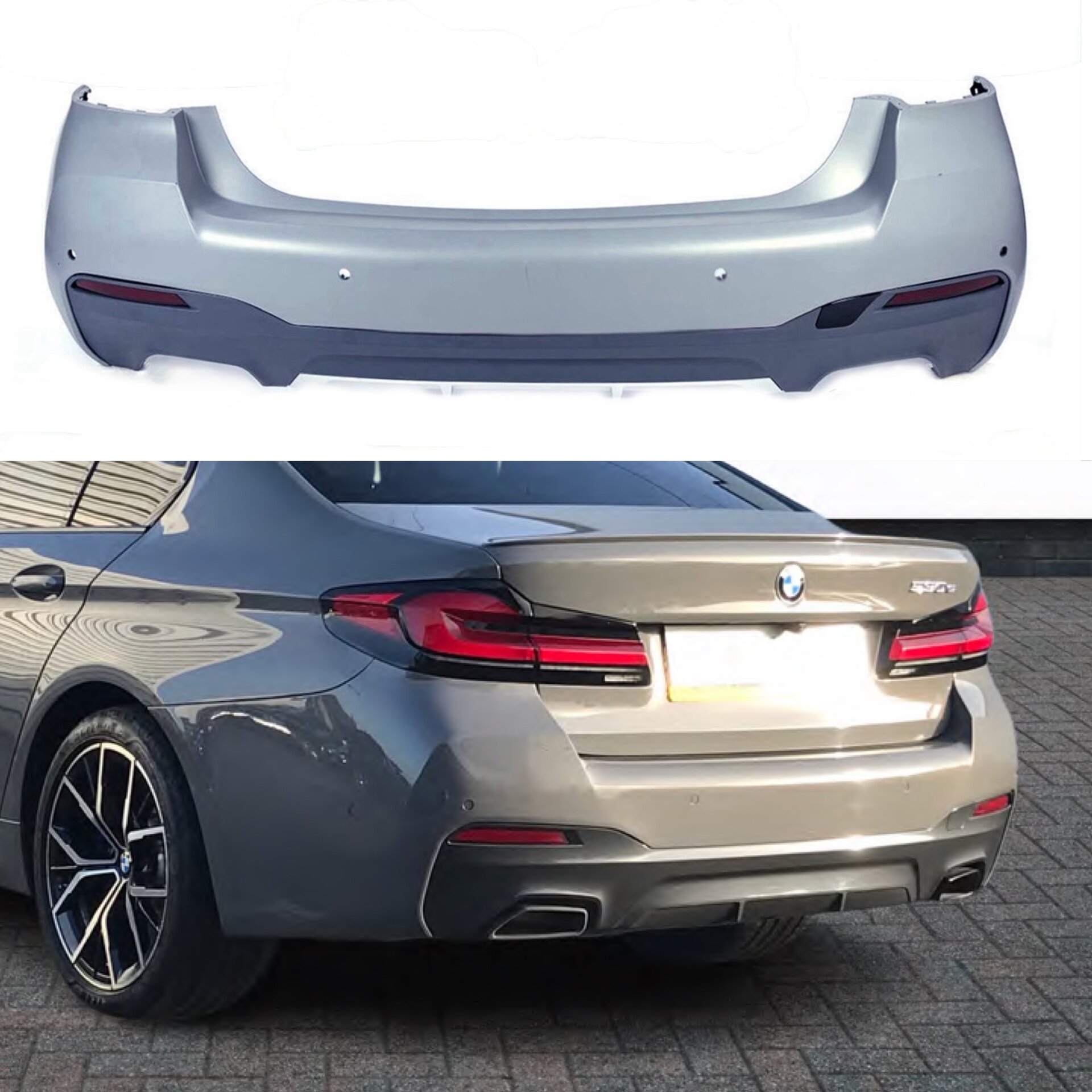 Задній бампер M Paket BMW 5 Series G30 LCI 2020-2022