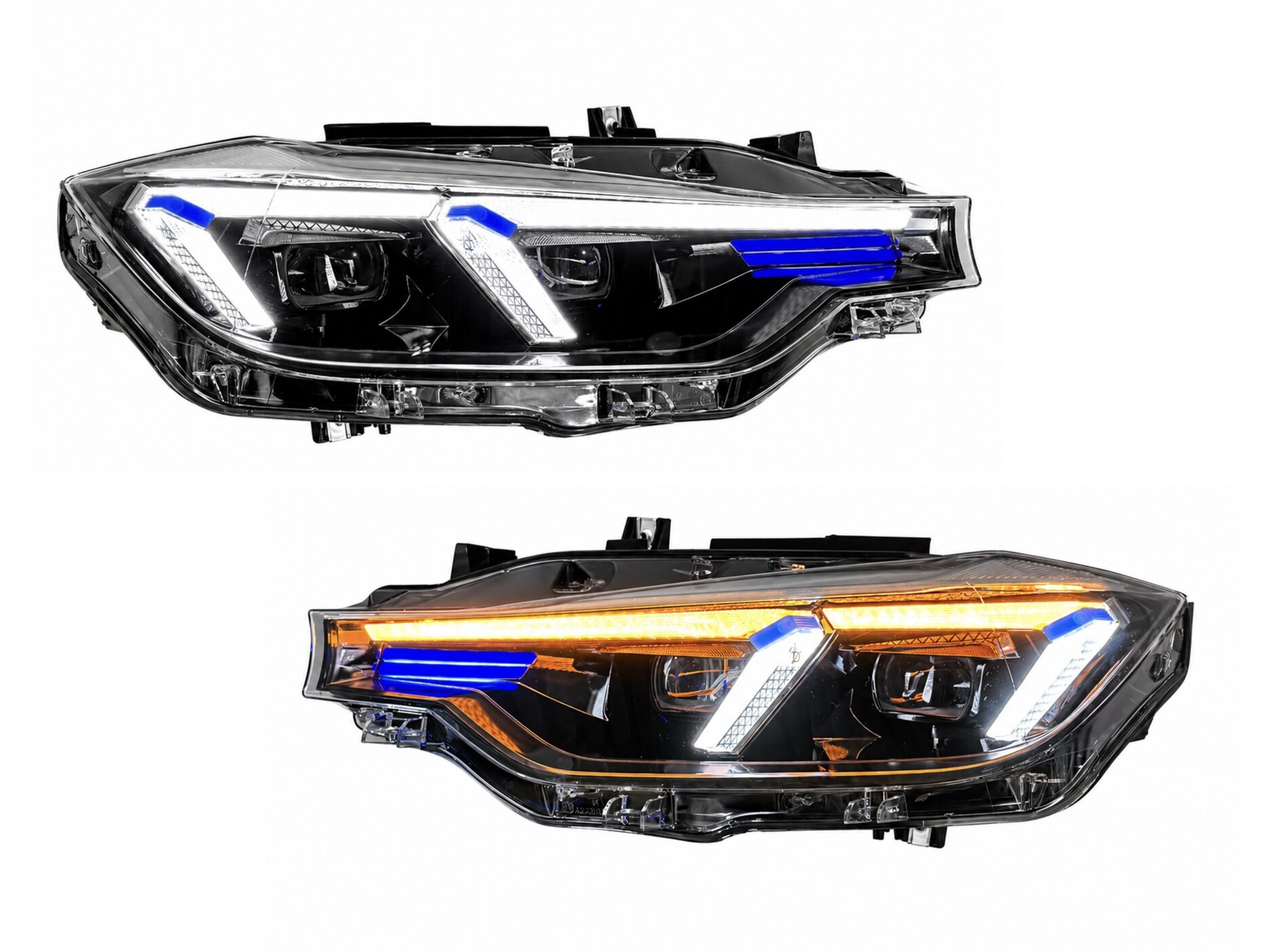 Фари FULL LED 2 лінзі для BMW 3 series F30 F31 2015-2018 КСЕНОН ТА ЛЕД У ЛЕД