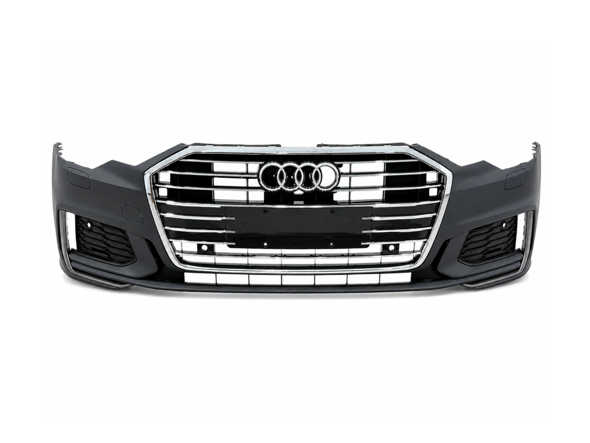 Бампер передній у зборі S-Line CHROME для Audi A6 C8 2018+
