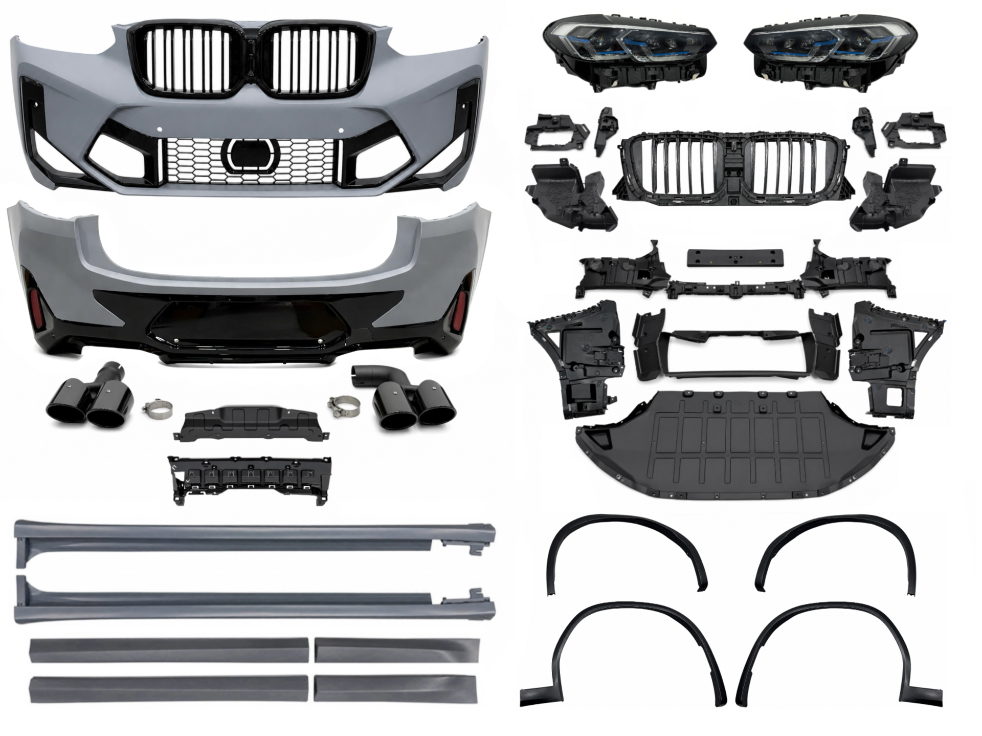 Рестайлінг комплект обвісу X4M F98 2022+ для BMW X4 G02 F98 2018-2021