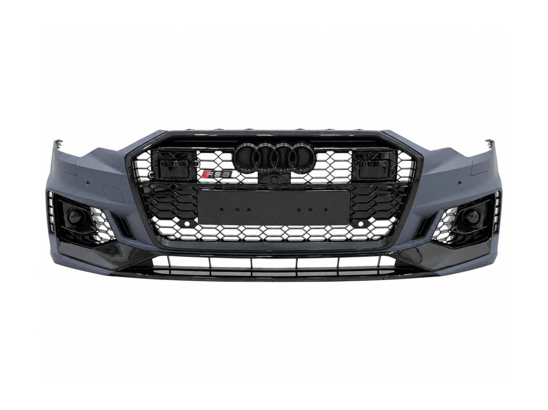 Бампер передній у зборі стиль RS6 ПІД РАДАРИ для Audi A6 C8 2018+
