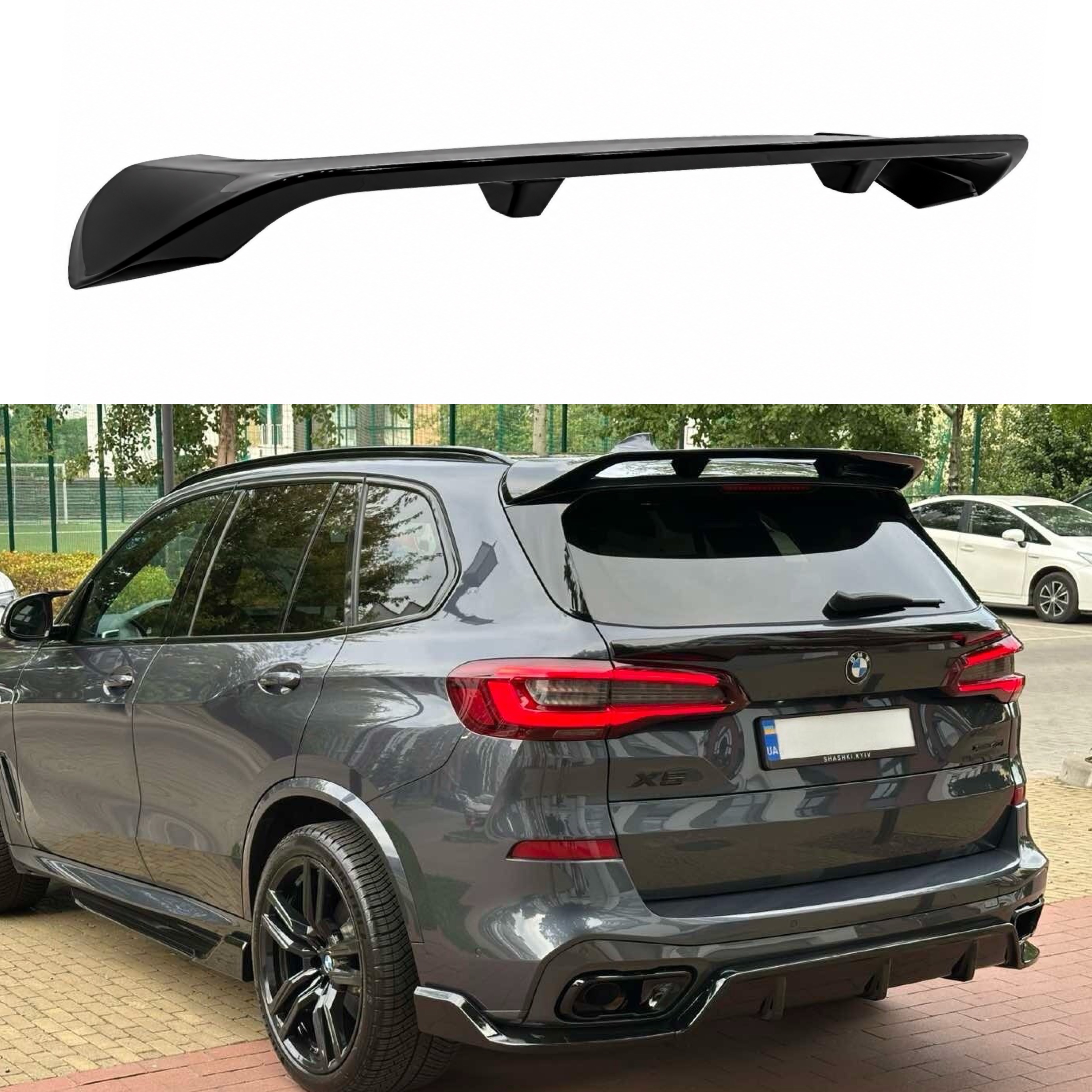 Спойлер на кришку багажника Paradigma BMW X5 G05 2019-2026 чорний глянець